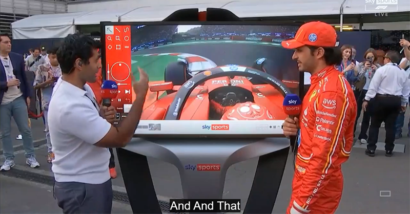 Karun Chandhok and Carlos analyze Ferrari driver's pole lap in Mexico City